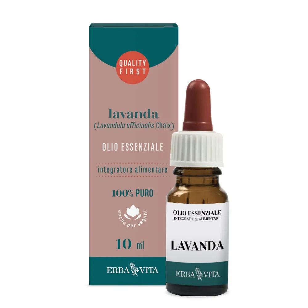 Erba Vita Olio Essenziale Lavanda Integratore Rilassante Per L'Umore 10 Ml