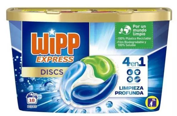 Wipp Express Discs Détergent de nettoyage en profondeur 18 doses