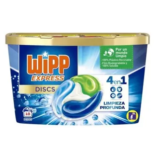 Wipp Express Discs Detergente de Limpeza Profunda 18 Doses