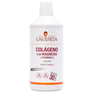 Ana Maria Lajusticia Colágeno, Magnesio y Vitamina C Sabor Cereza 1 L