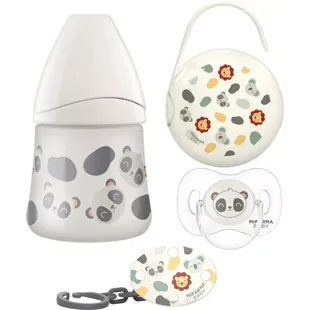 Mifarma Babyfopspeen 0-6m + Broche + Fopspeenhouder + Fles