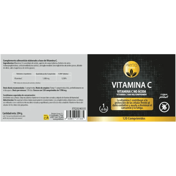 Phytofarma Vitamin C 120 Tablets