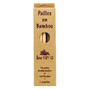 Lov'FROG Pailles en Bambou x10 + 1 Goupillon