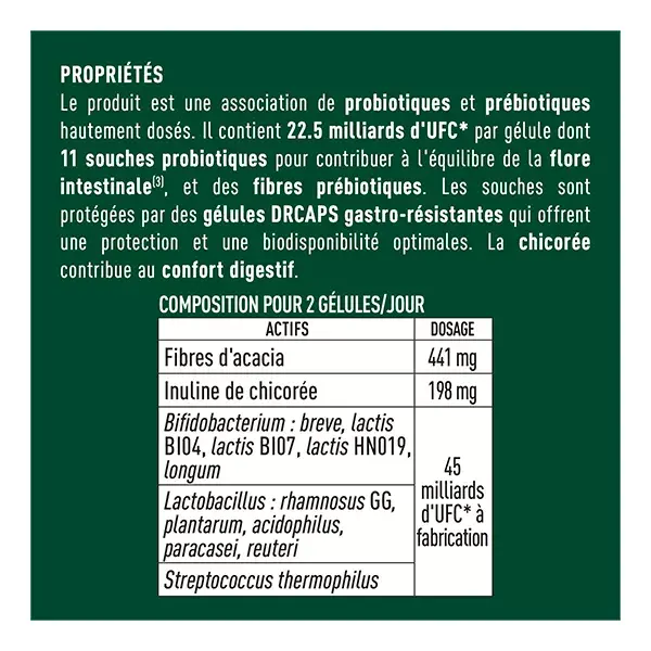 Granions Probiotiques Equilibrio della Flora Intestinale 40 capsule