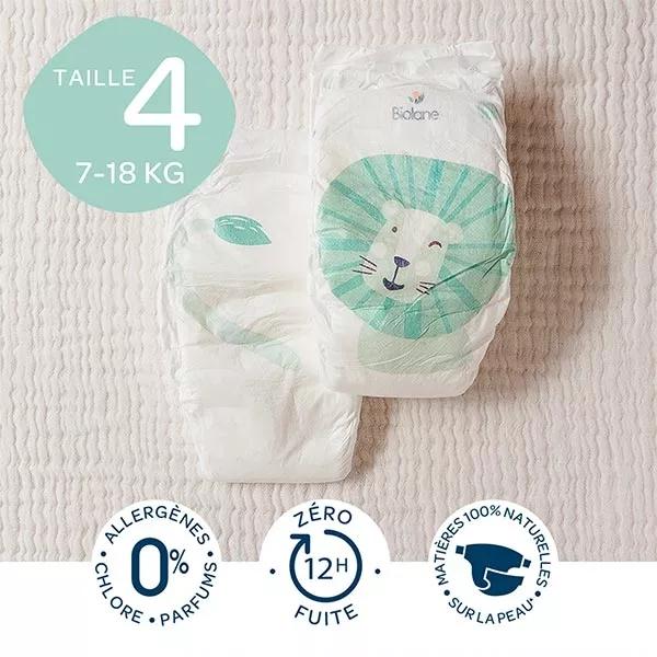 Biolane set de 3 paquetes de pañales ecológicos Talla 4 X44