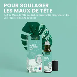 Santarome Bio Roll on Maux de tête Bio Huiles essentielles 10 ML