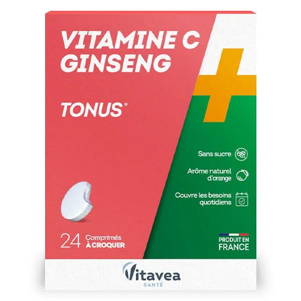 Nutrisanté vitamina C + Ginseng 24 tabletas masticables