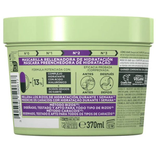Garnier Fructis Methode Krullen Masker 370 ml