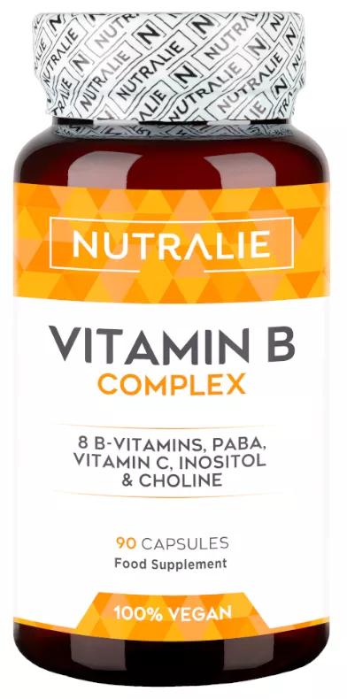 Nutralie Complexe de Vitamines B avec Vitamine C + Choline + Inositol + PABA 90 Gélules