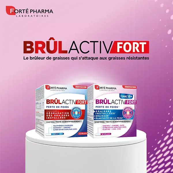 Forté Pharma Brûlactiv Fort Femme 50+ Bruleur de graisses Drainage 60 gélules