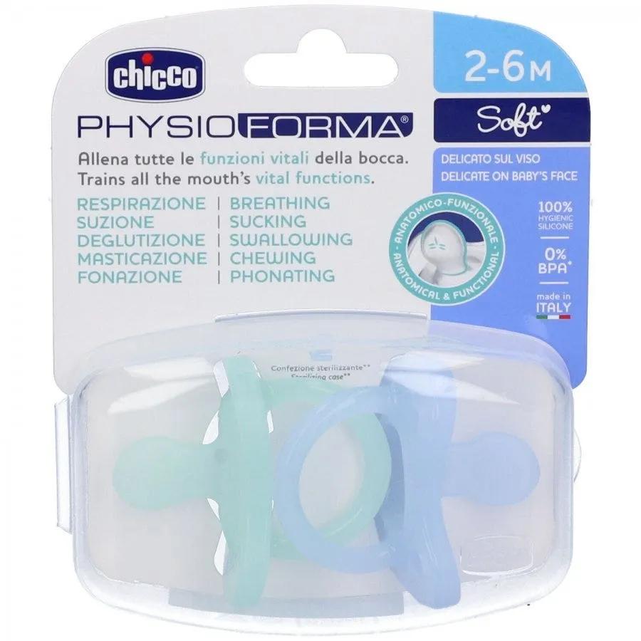 Chicco Gommotto Silicone Azzurro 2-6 Mesi 2 Pezzi