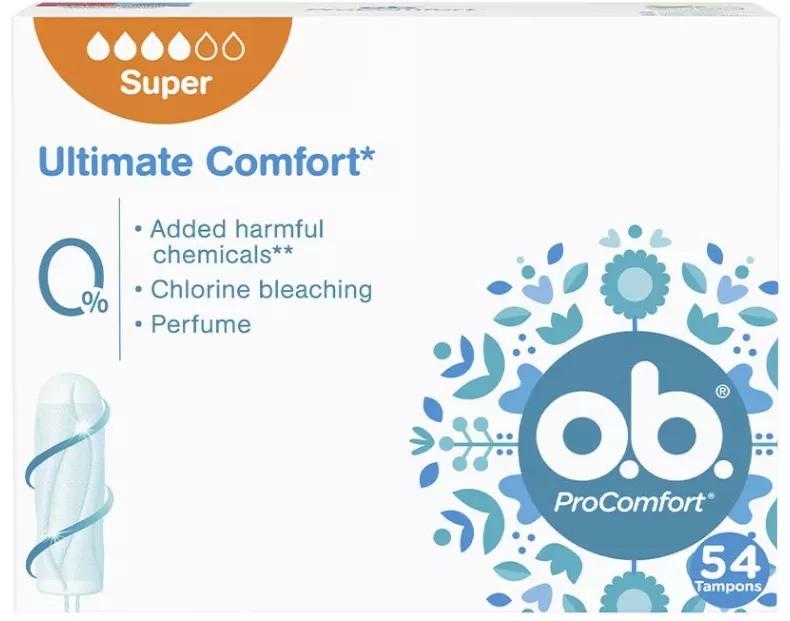 O.b. ProComft Super Tampons 54 stuks