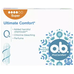 O.b. ProComft Super Tampons 54 units