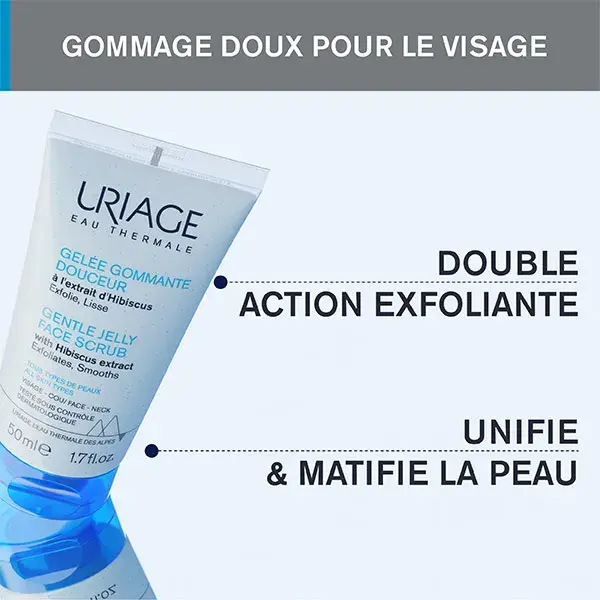 Uriage Gelée Gommante Douceur Exfoliante Lissante Visage 50ml