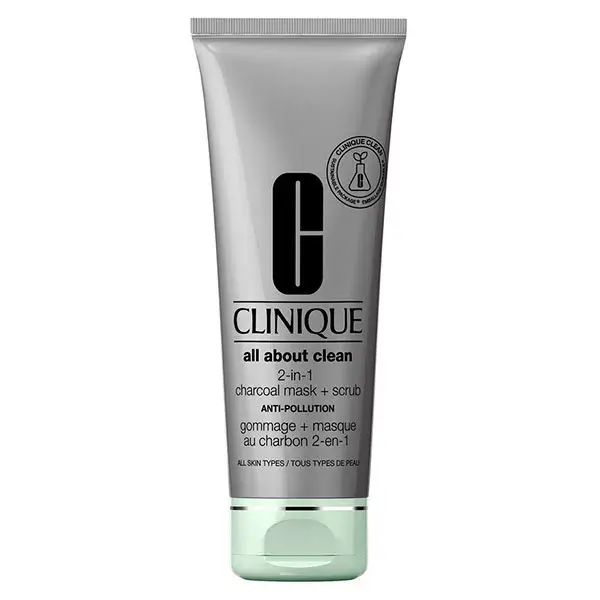 Clinique All About 2 in 1  Scrub + Charcoal Mask 100ml