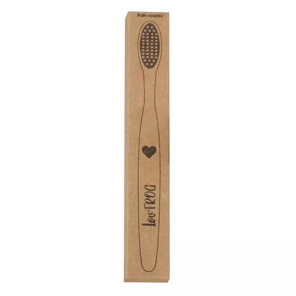 Lov'FROG Cepillo de Dientes Infantil de Bambú con Carbón Activo Motivo Corazón