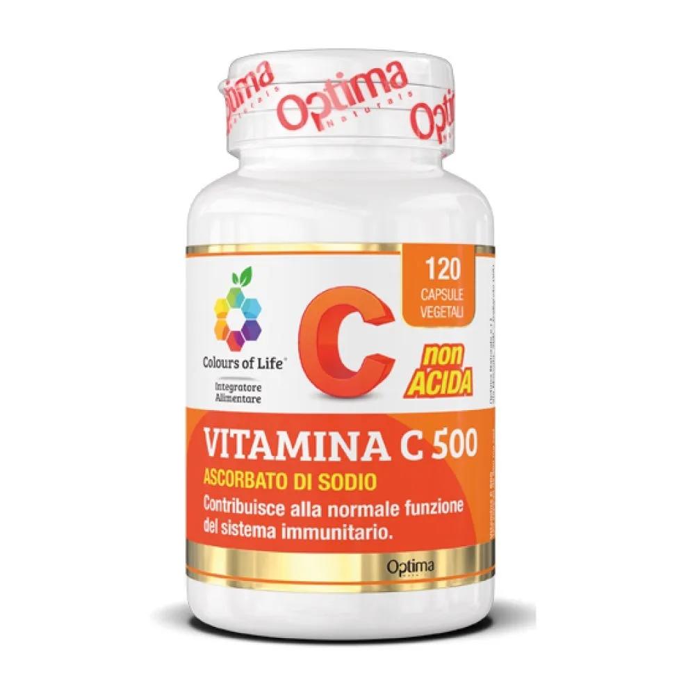 Colours Of Life Vitamina C 500 Integratore 120 Capsule Vegetali