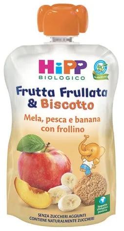 Hipp Bio Frutta Mela Pesca E Banana Con Frollino 90 G