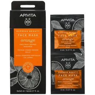 Apivita Express Beauty Revitalisierende Maske mit Orange 2x8ml