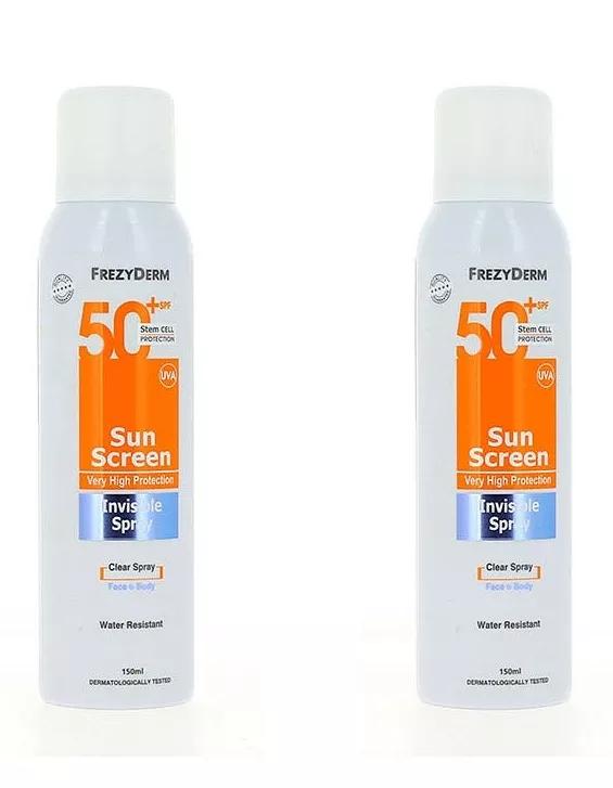 Frezyderm Unsichtbares Spray SPF50+ 150ml + 150ml