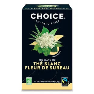 Tè bianco biologico al sambuco Choice 17 bustine