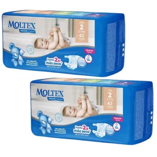 Moltex Premium Comfort Diapers Size 2 (3-6 Kg) 2x42 Units