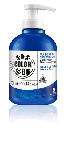 SOS Color & Go Maschera Colorante Blu Elettrico Effetto Riflettente 300 ml