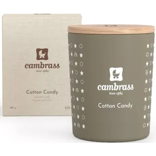 Vela perfumada de algodão doce Cambrass Star 7,5x7,5x9 cm