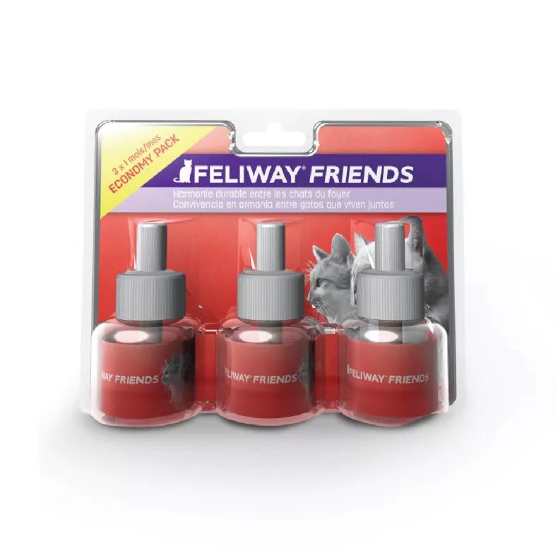 Feliway Friends Pack Ahorro 3 Recambios 90 Días Armonía