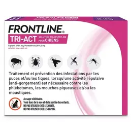 Frontline Tri-Act Chiens L 20-40 kg 3 Pipettes