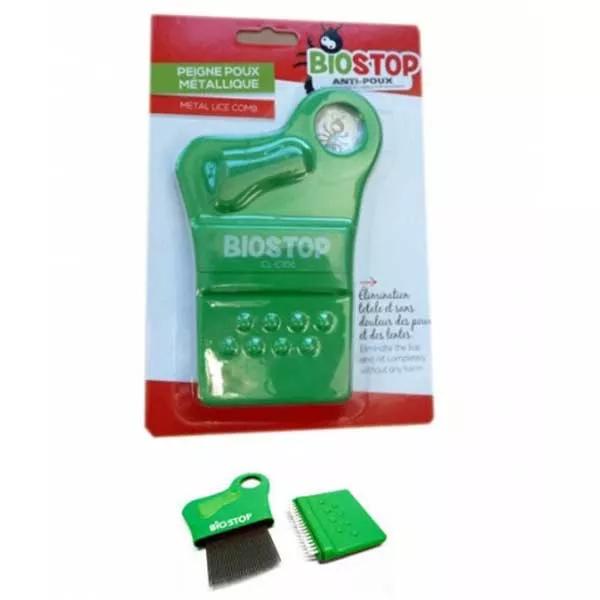 Biostop Anti-Lice Metal Comb with Magnifying Glass