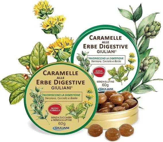 Caramelle Alle Erbe Digestive Senza Zuccheri 60 g