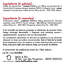 Belle & Bio Glucosamine et Chondroïtine 120 gélules