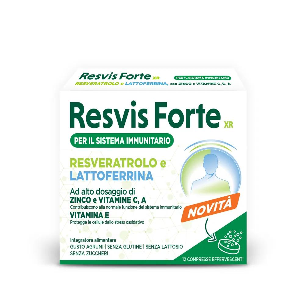 Alfasigma Resvis Forte XR Integratore Antiossidante e Difese Immunitarie 12 Compresse effervescenti