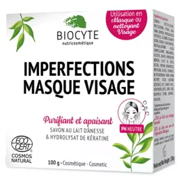 Biocyte Savon Solide Imperfections Masque Visage Bio 100g