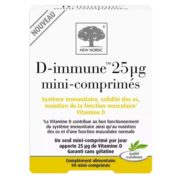 New Nordic D-Immune 25µg 90 mini-comprimidos