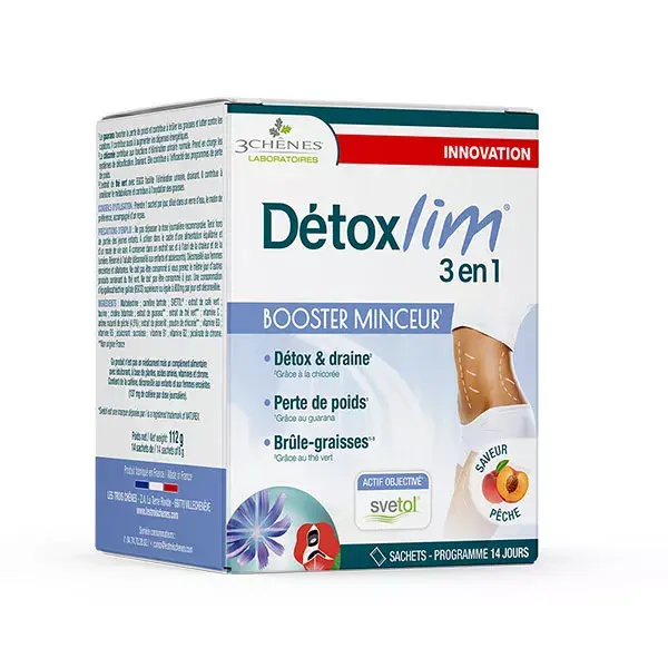 3 Chênes Minceur Détoxlim 3 en 1: Booster Minceur 14 sachets