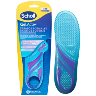 Scholl Plantillas Gel Activ Zapatos Formales Hombre Tecnología GelWave 1 Par (Talla 40-46,5)