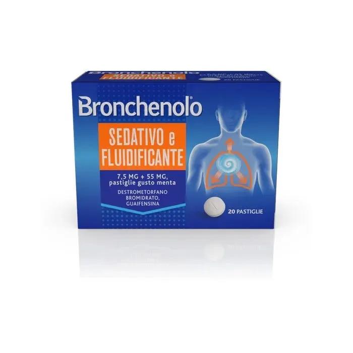 Bronchenolo Sedativo e Fluidificante Pastiglie Gusto Menta 20 Pastiglie