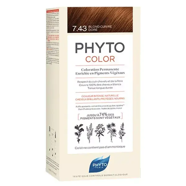 Phyto Color 7.43 Rubio Cobrizo Dorado