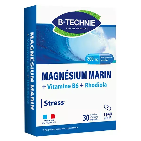 B-Technie Magnésium Marin+B6+Rhodiola 30 Gélules