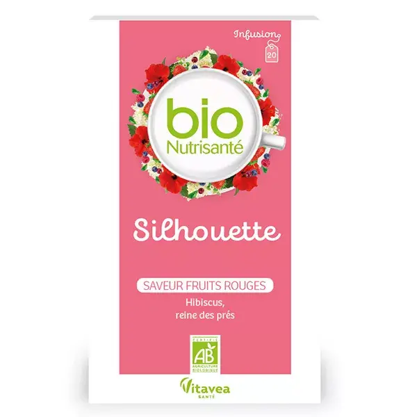 Vitavea BioNutrisanté - Silhouette Infusion - Red Fruit Flavor - 20 sachets