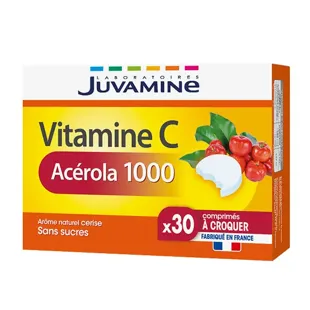 Juvamine Vitamina C Acérola 1000 30 compresse da masticare