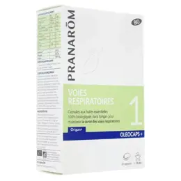 Pranarom Oleocaps+ Voies Respiratoires Bio 30 capsules