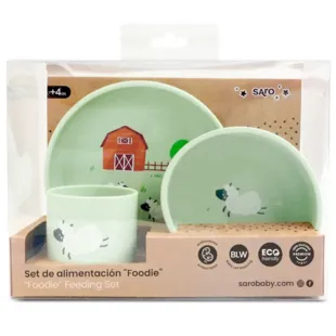 Saro Funny Farm Foodie Feeding Set 3 Pieces