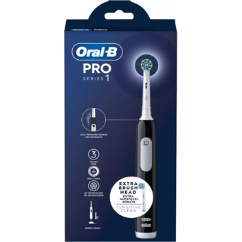 Cepillo de Dientes Eléctrico - Oral-B Pro 1, Negro