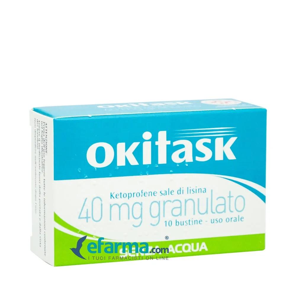 Okitask 40 mg Ketoprofene Sale di Lisina 10 Bustine