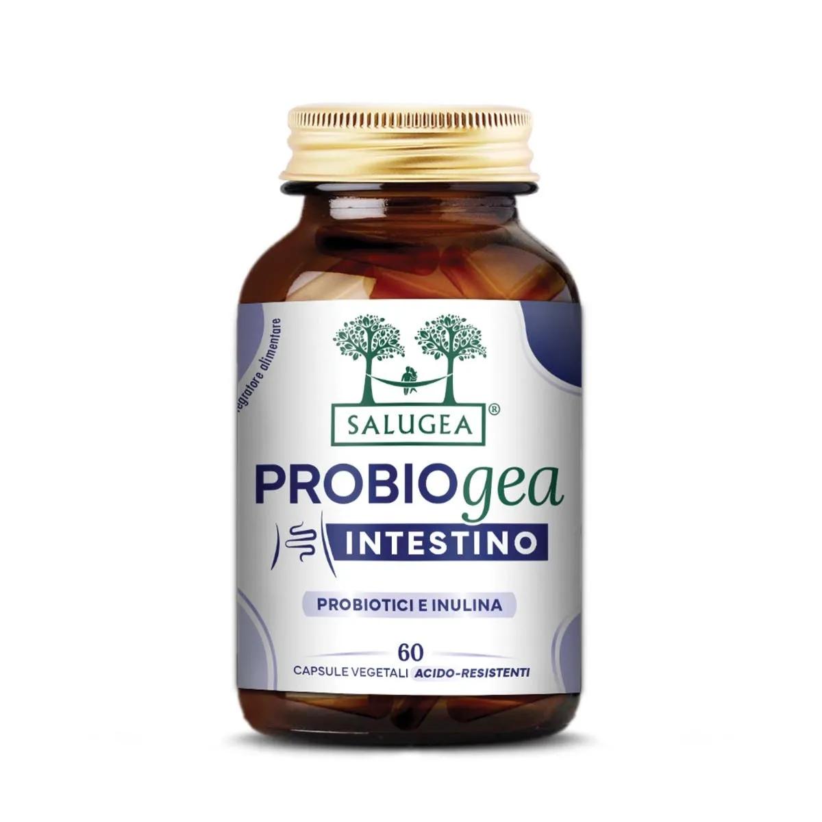 Salugea ProbioGea Intestino Integratore di Probiotici per il Benessere Intestinale 60 Capsule