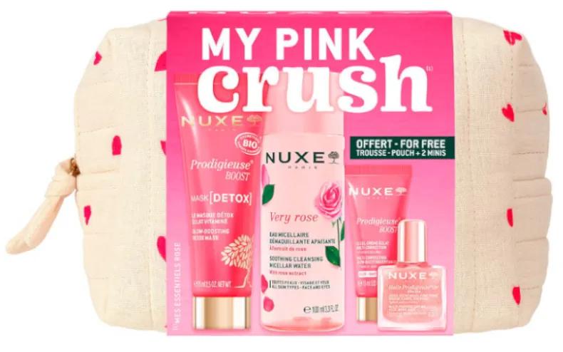 Nuxe Eau Micellaire Very Rose 100 ml + Masque 75 ml + Gel-crème 15 ml + Huile Prodigieuse Floral Gold 10 ml