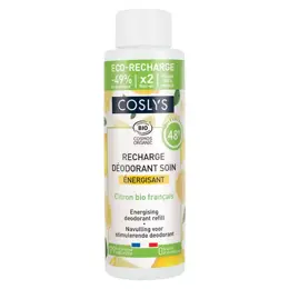 Coslys Recharge Déodorant Soin Energisant Citron Bio 100ml